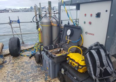commercial diving in the hauraki gulf