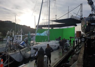 on water film and television support